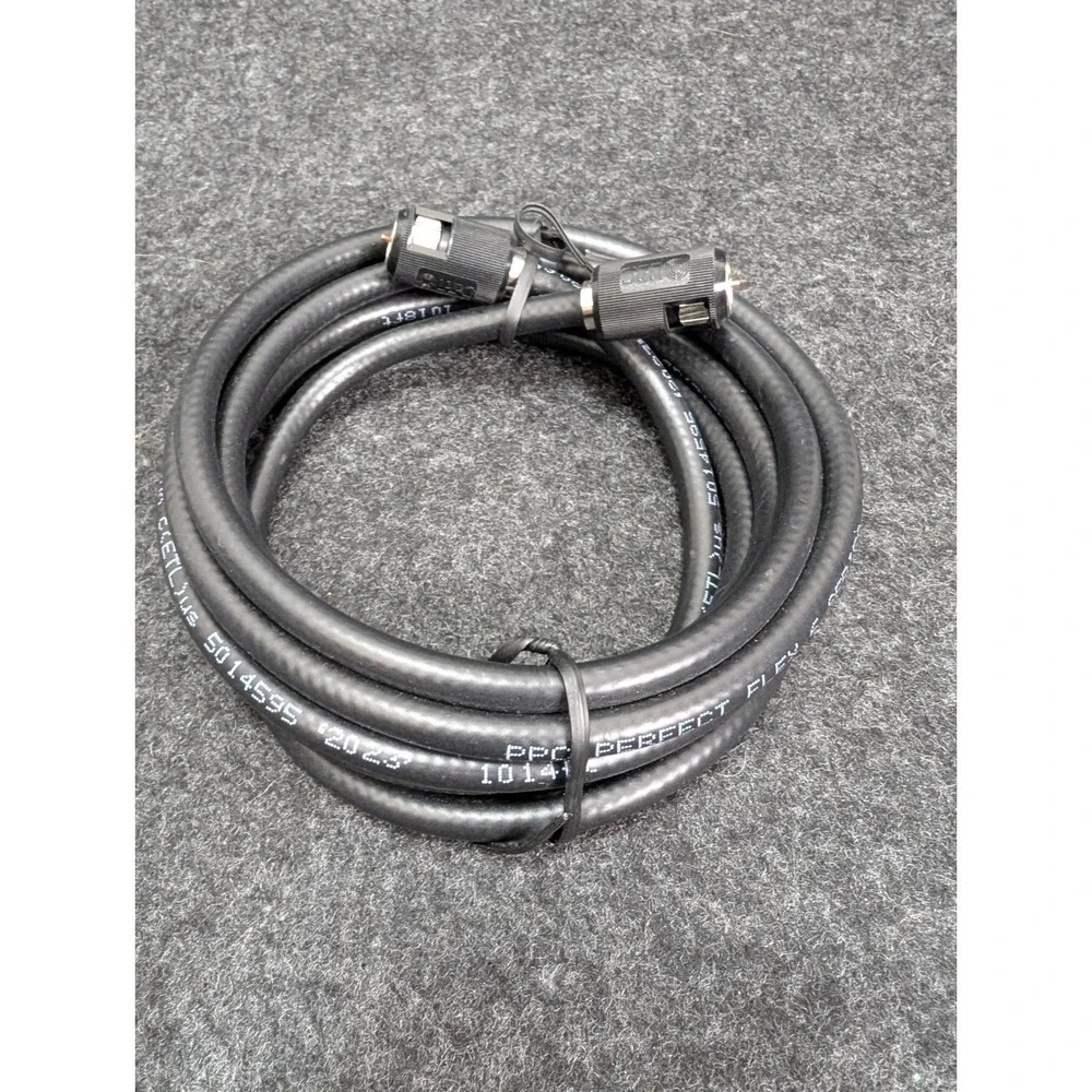 NEW PPC Perfect Flex 6 Series 18 AWG Coaxial Cable 8 Feet Black CATV CMX Coax